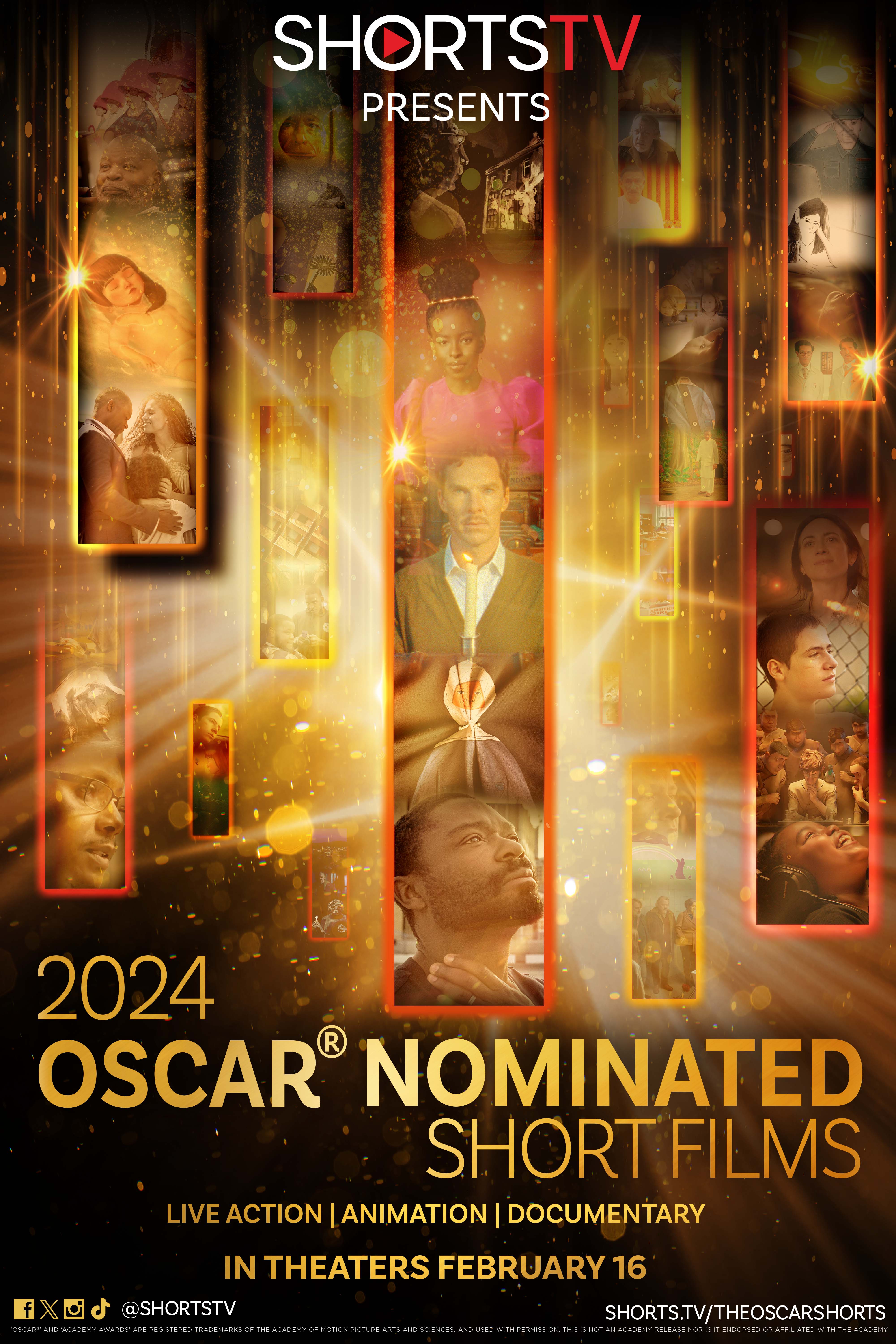 Showtime for 2024 Oscar Nominated Shorts DOCUMENTARY playing Feb 17th